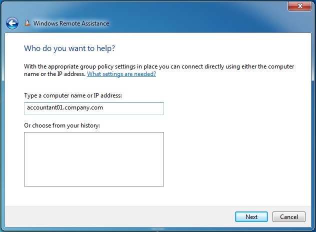 Windows Remote Assistance
